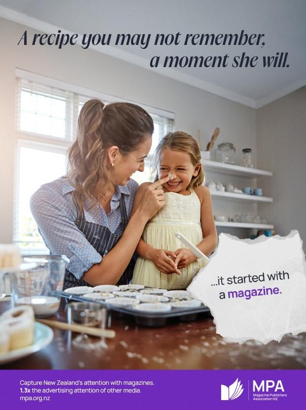 Print ad from the It Started With a Magazine campaign