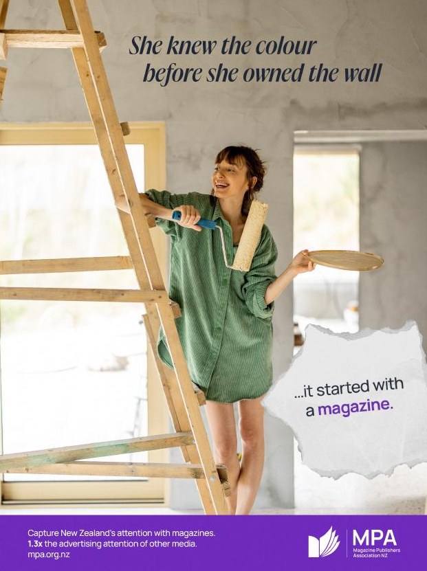 Print ad from the It Started With a Magazine campaign