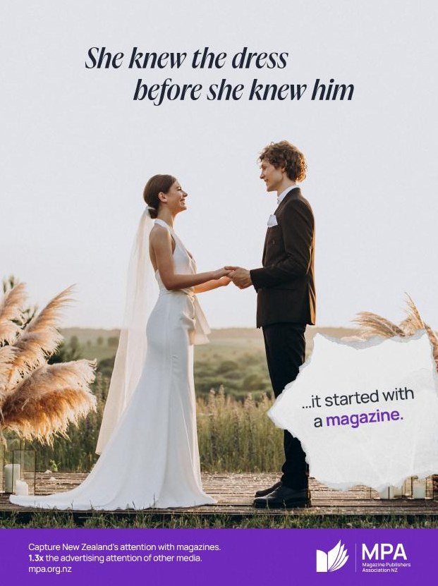 Print ad from the It Started With a Magazine campaign